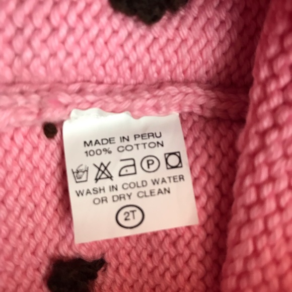 Children's Beanie Skull Cap Crochet Knitted Pink Blonde Brunette Hat Size 2T - Picture 9 of 9